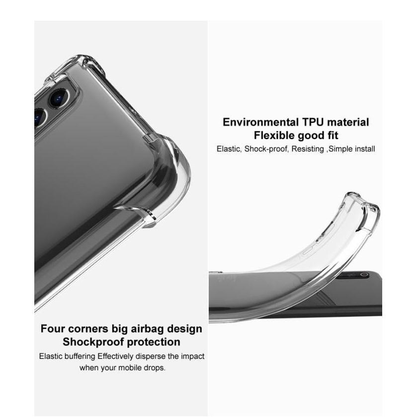 Soft Case Silikon Redmi 9T + Poco M3 + Pro / Redmi Note 10 5G Bening Transparant Airbag Anti Crack