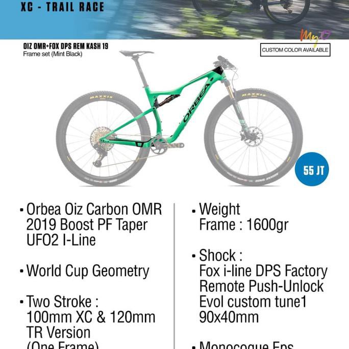 Frame Mtb Orbea Oiz Omr Fox Dps Rem Kash 2019