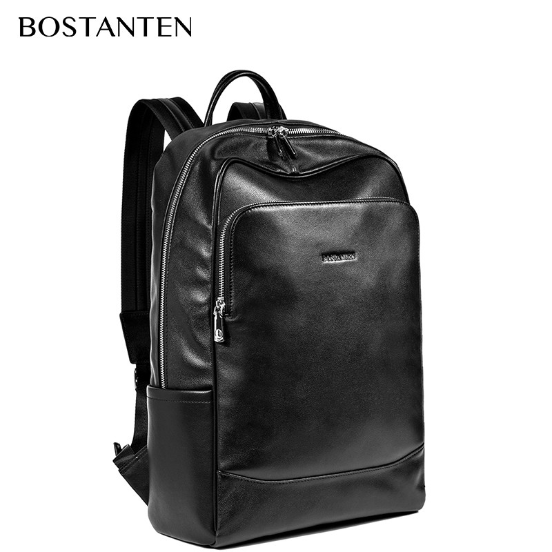 BOSTANTEN Kulit Asli Pria Ransel untuk Laptop Notebook