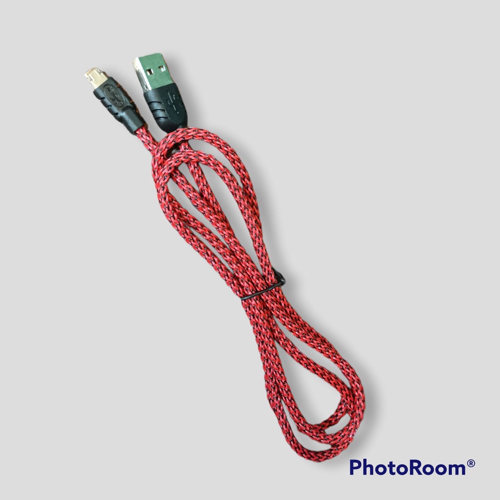 USB CABLE KABEL DATA CHARGER KURA NYLON 2A