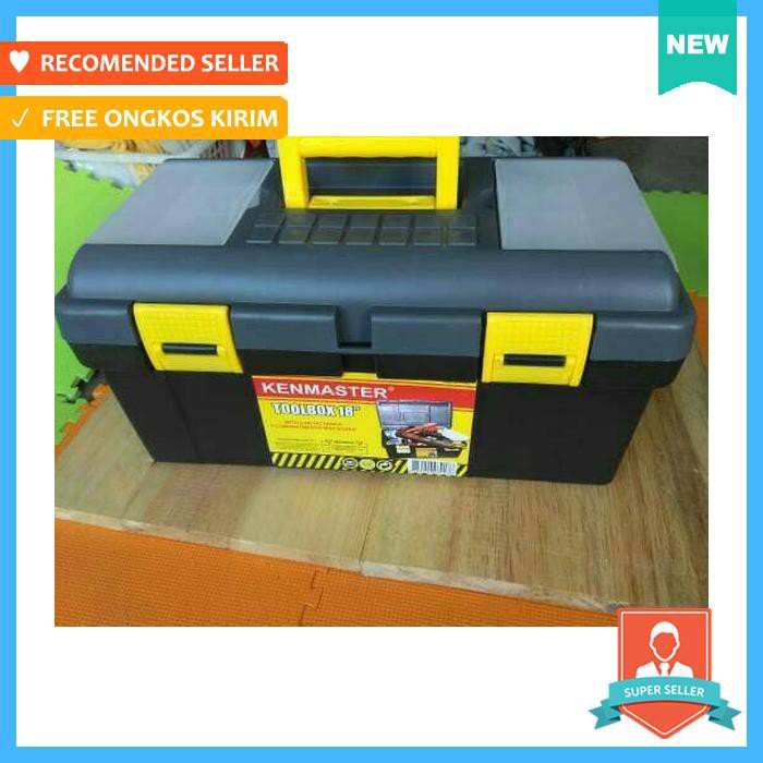 TOOLBOX KENMASTER 18" / TOOL BOX KENMASTER / KOTAK PERKAKAS BESAR - KOTAK KARTON