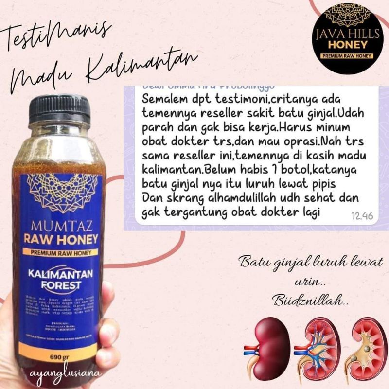 

Madu Murni Raw Honey Premium Kalimantan Forest Java Hills Honey