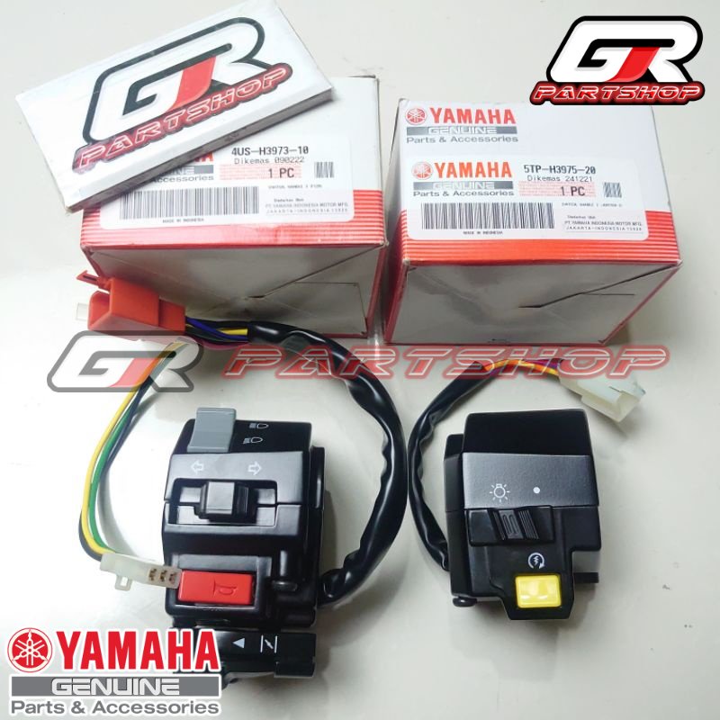 saklar assy kiri kanan f1zr ori ygp fizr fiz r f1z r holder switch sakelar original yamaha