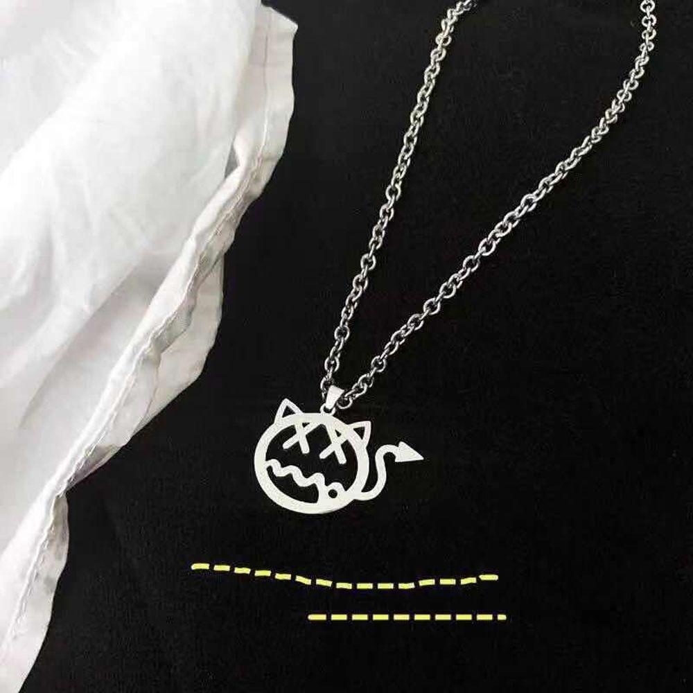 [Elegan] Kalung Beruang Fashion Kepribadian Manis Kait Rantai Klavikula Rantai Sweater Stainless Steel Beruang Perhiasan Aksesoris