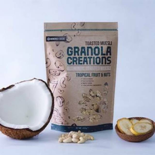 

Granola Creation Tropical Fruit & Nut - Toasted Muesli 400 gram - Hundred Seeds