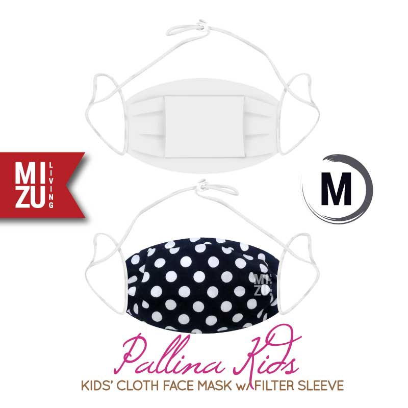 [SALE] MIZU PALLINA KIDS Cloth Face Mask Masker Anak Kain Corak 3 Ply Sarung Filter NON-MEDIS-M