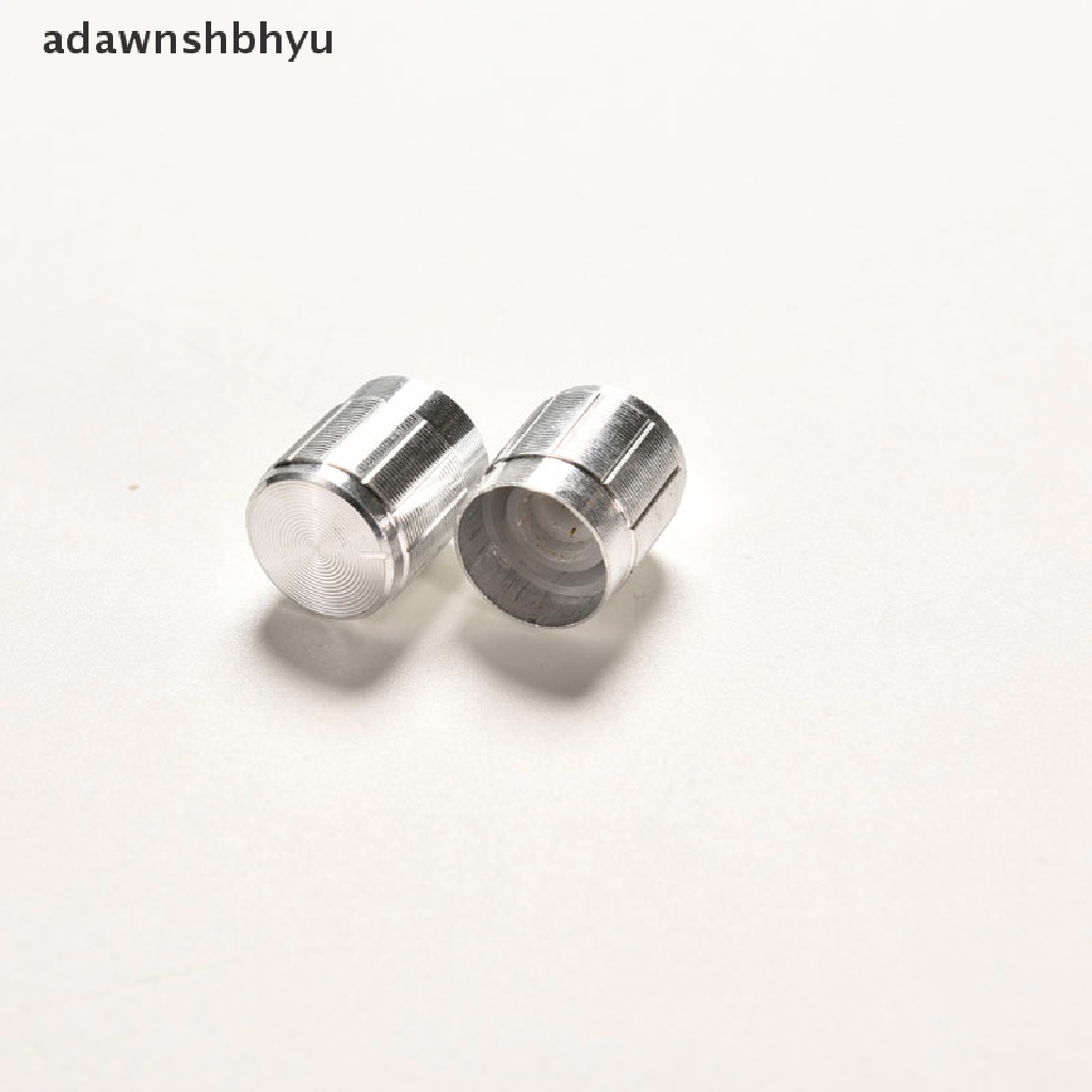 Adawnshbhyu 10PCS Knob Aluminium Saklar Putar Potensiometer Kontrol Volume Pointer Lubang 6mm