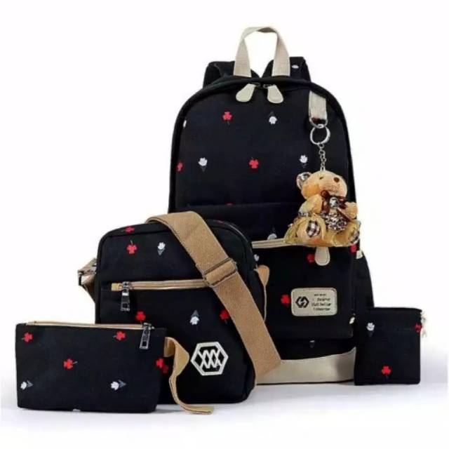 Tas Ransel Wanita BTS/Tas Ransel Batam/Tas Ransel Sekolah/Tas Ransek Saku Laptop/Tas Ransel Batam