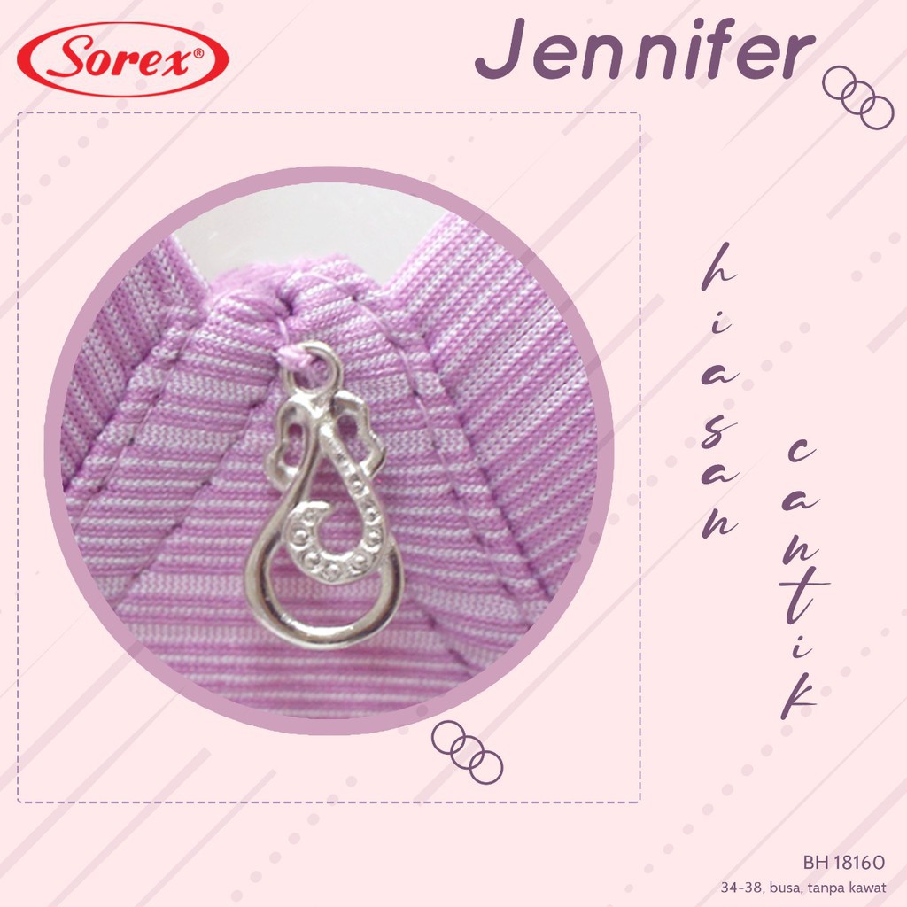 gof BRA BH FASHION SOREX 18160 &amp; 33305 Sorex Bra Busa Tanpa Kawat Kait 2 Setara Cup B Jennifer