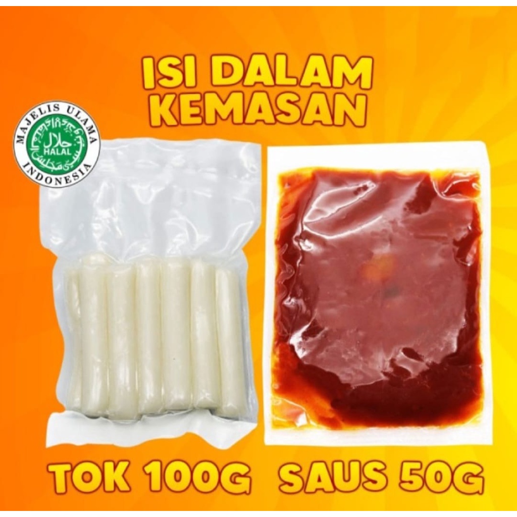 Paket Tteokbokki tokpokki tokpoki topoki 100g + saus 50g Halal