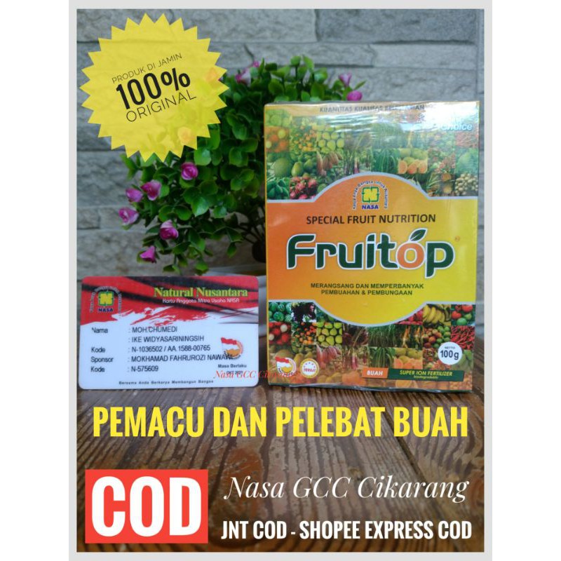 Fruitop Nasa dan Pupuk Organik Serbuk Nasa