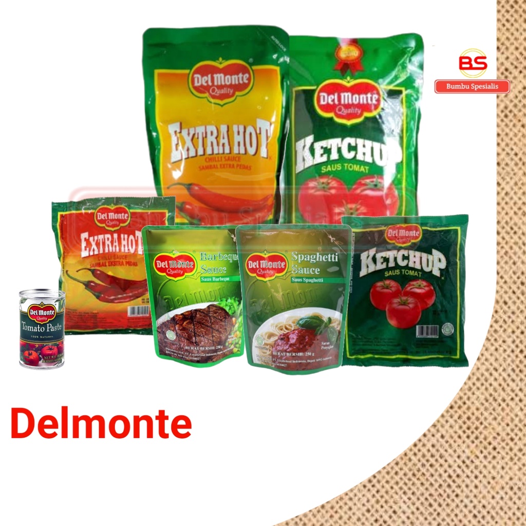 Delmonte Saus Tomat / Del Monte Saus Sambal / Delmonte BBQ / Jagung Kaleng  / Tomato Paste / Extra Hot Spicy Chili