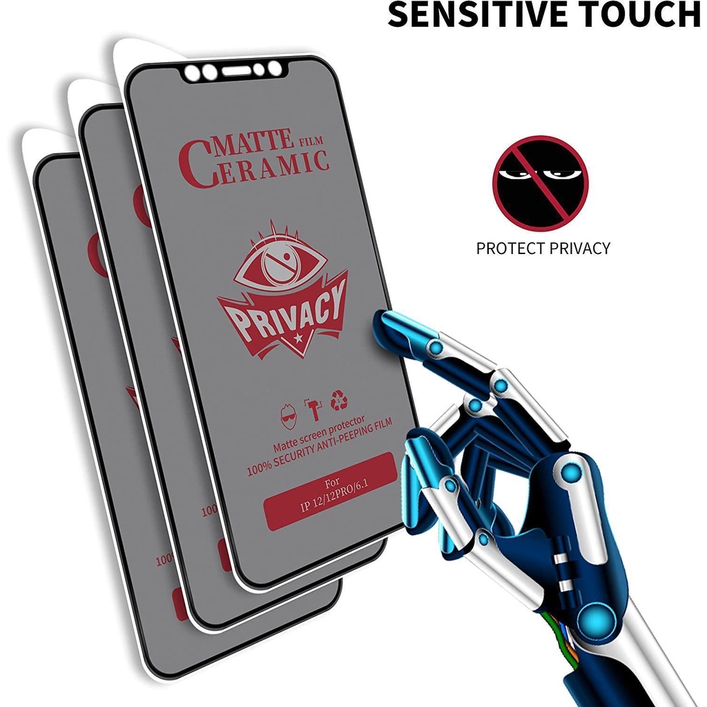 Tempered Glass TG Ceramic Film Matte Anti Spy VIVO Y53S Y21 Y21T Y21S Y31 Y31S Y51 Y33S