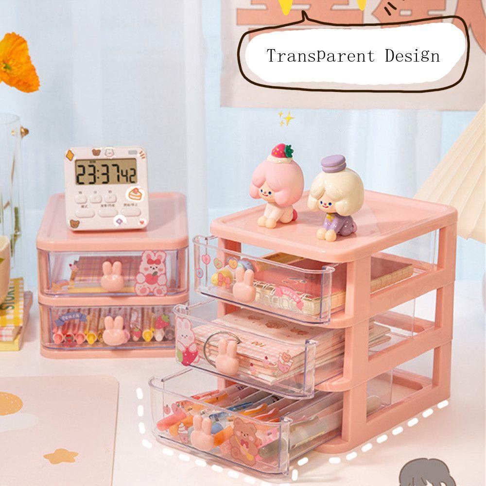 Solighter Laci organizer Nyaman Tahan Lama Desktop Stand Rak Meja Nampan Pensil Pen Case Kosmetik organizer box