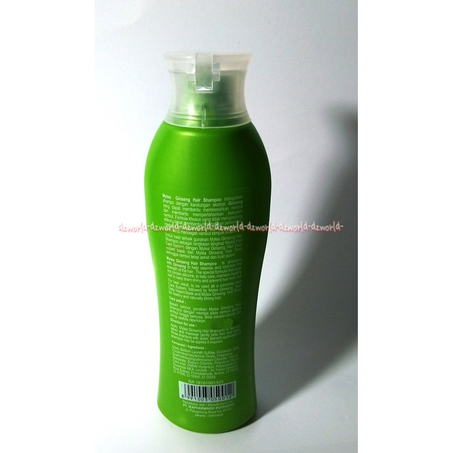 Mylea Hair Shampoo Gingseng Perawatan Rambut Rontok My Lea 200ml