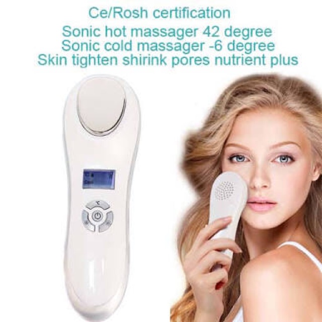 ALAT SETRIKA WAJAH kecantikan setrika wajah hot and cold ultrasound sonic beauty instrument