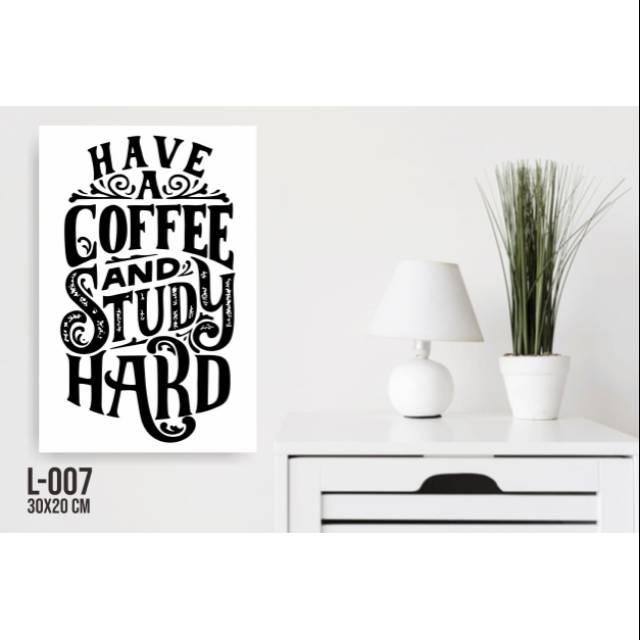 WALLDECOR HIASAN DINDING MOTIF COFFEE