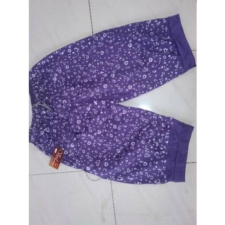celana pendek kolor santai casual wanita ukuran super jumbo variasi ban motif bunga kecil murah (KOD