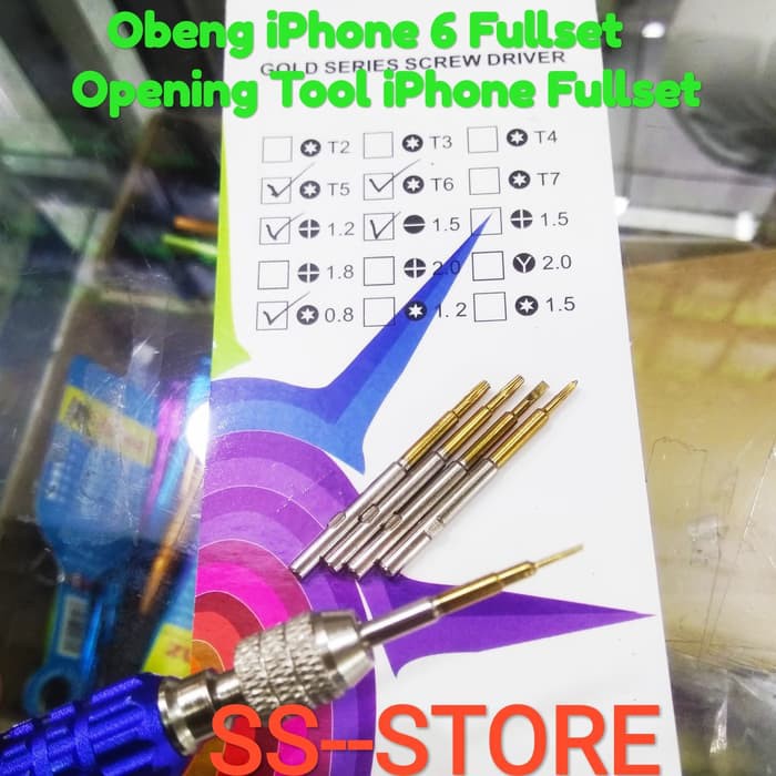 Obeng iPhone 6 Fullset Opening Tool iPhone Fullset