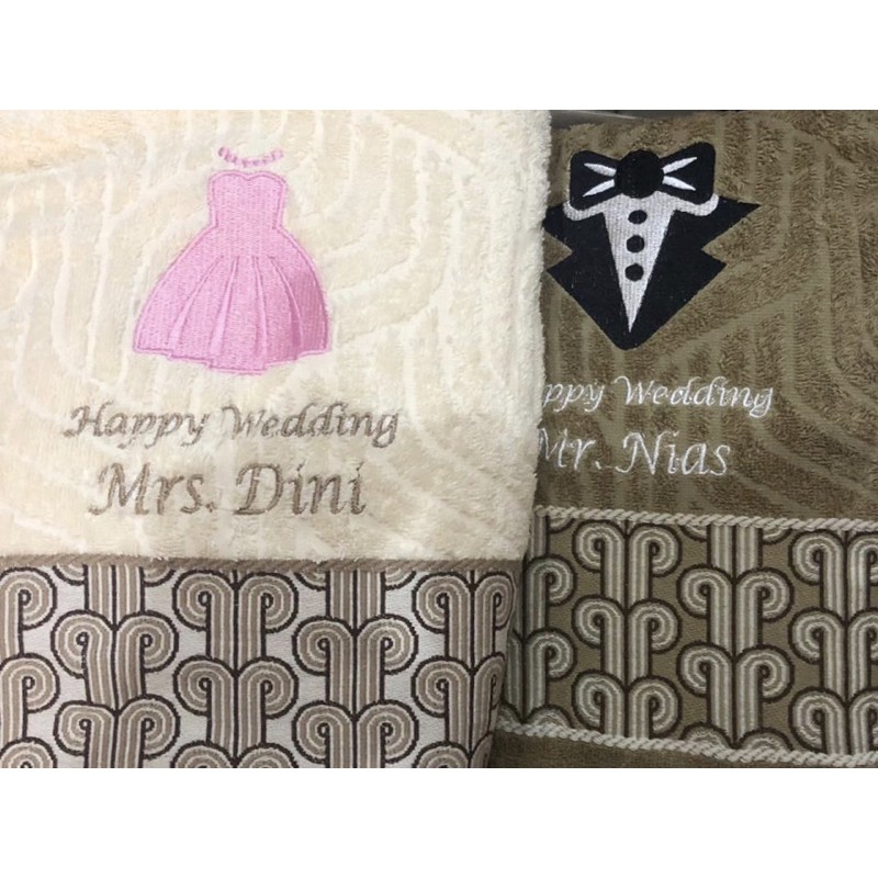 handuk couple / custome handuk