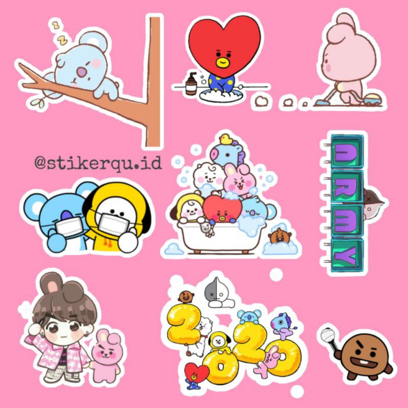 BtsStikerLucu/BT21Stiker/Stikertumblr/stikeraesthatic/(READYSTOCK)