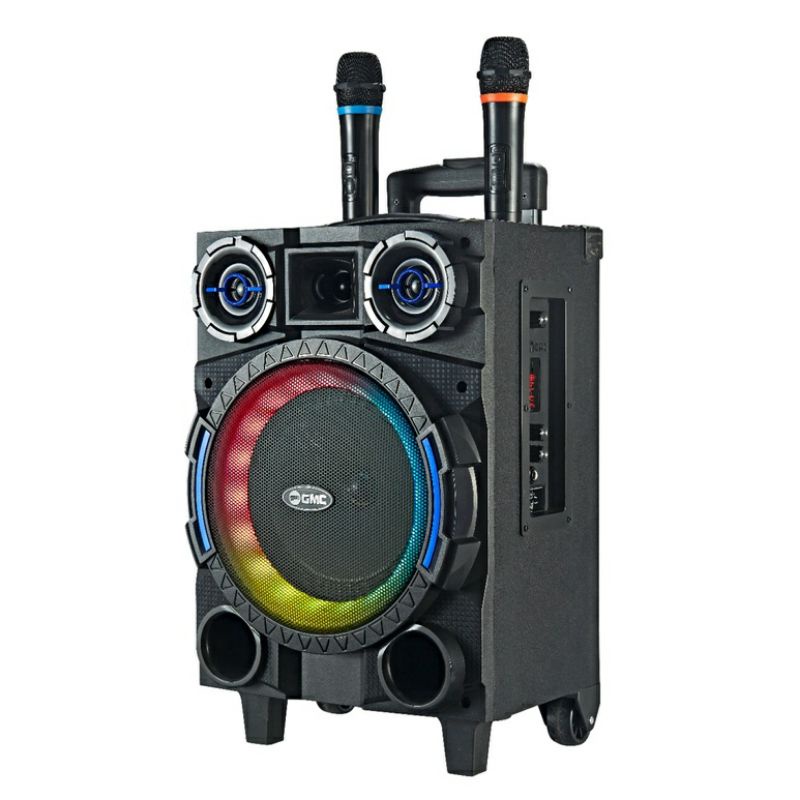 Speaker Portable Bluetooth GMC 8Inch 897T + 2 Mic Wireless
