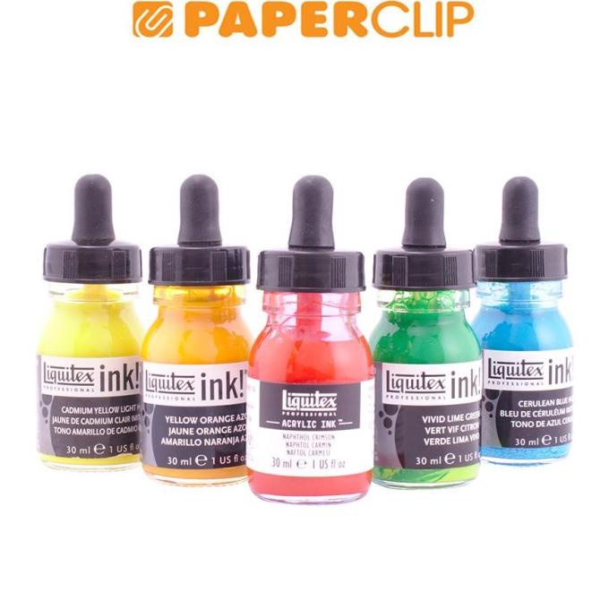 

(BISA COD) DRAWIING INK LIQUITEX INK 30ML TURQUOISE BLUE 4260561 TERBATAS Kode 688