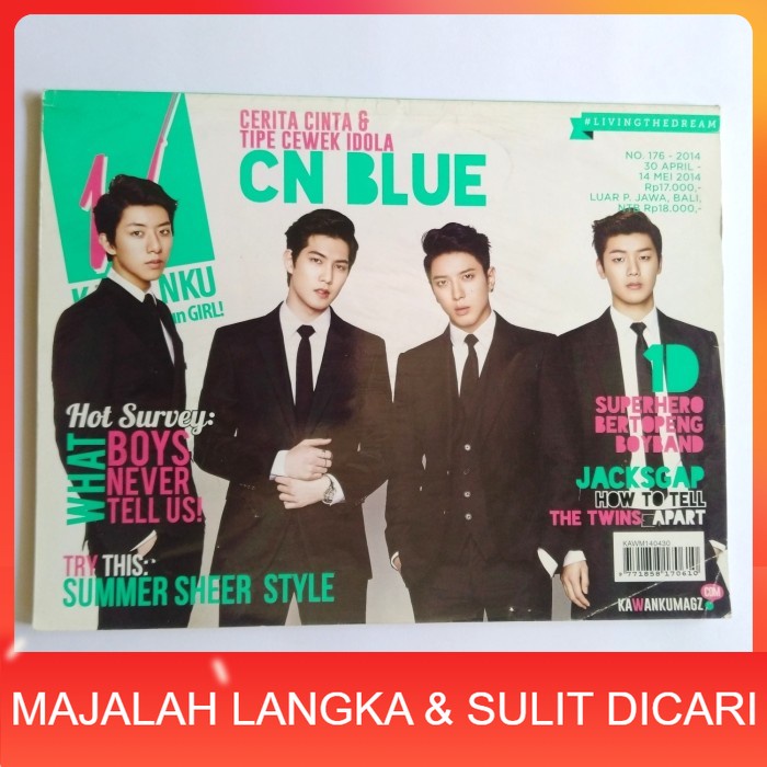 Majalah KAWANKU No.176 Apr 2014 Cover CN BLUE Langka