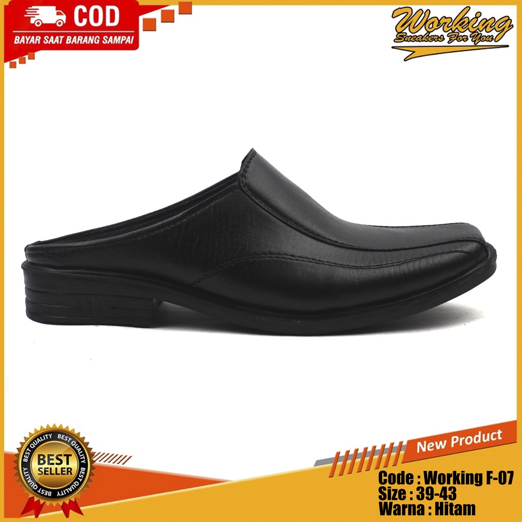 Sepatu Pria Pantofel Anti Slip Kantor Working F-07 Viral Best Seller