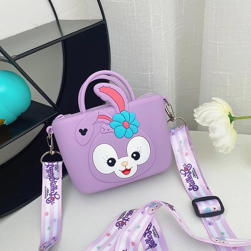 COD 2022 Baru Anak Silikon Tas Kecil Bentuk Lucu Korea Fashion Satu Bahu Messenger Tas Trendi Portabel Nol Dompet-Totall