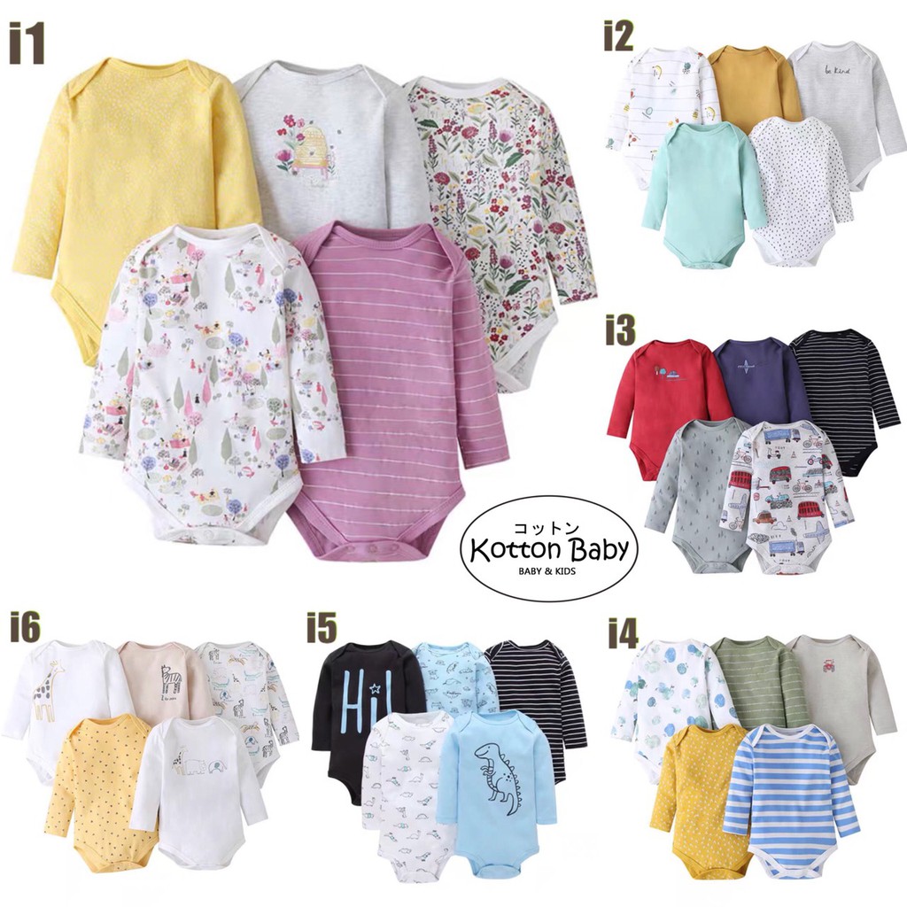 [ISI 5] 3-18bln PAKAIAN BAYI [Kualitas Impor] BAJU ANAK JUMPER JUMPSUIT ROMPER PEREMPUAN i Catalog ZF