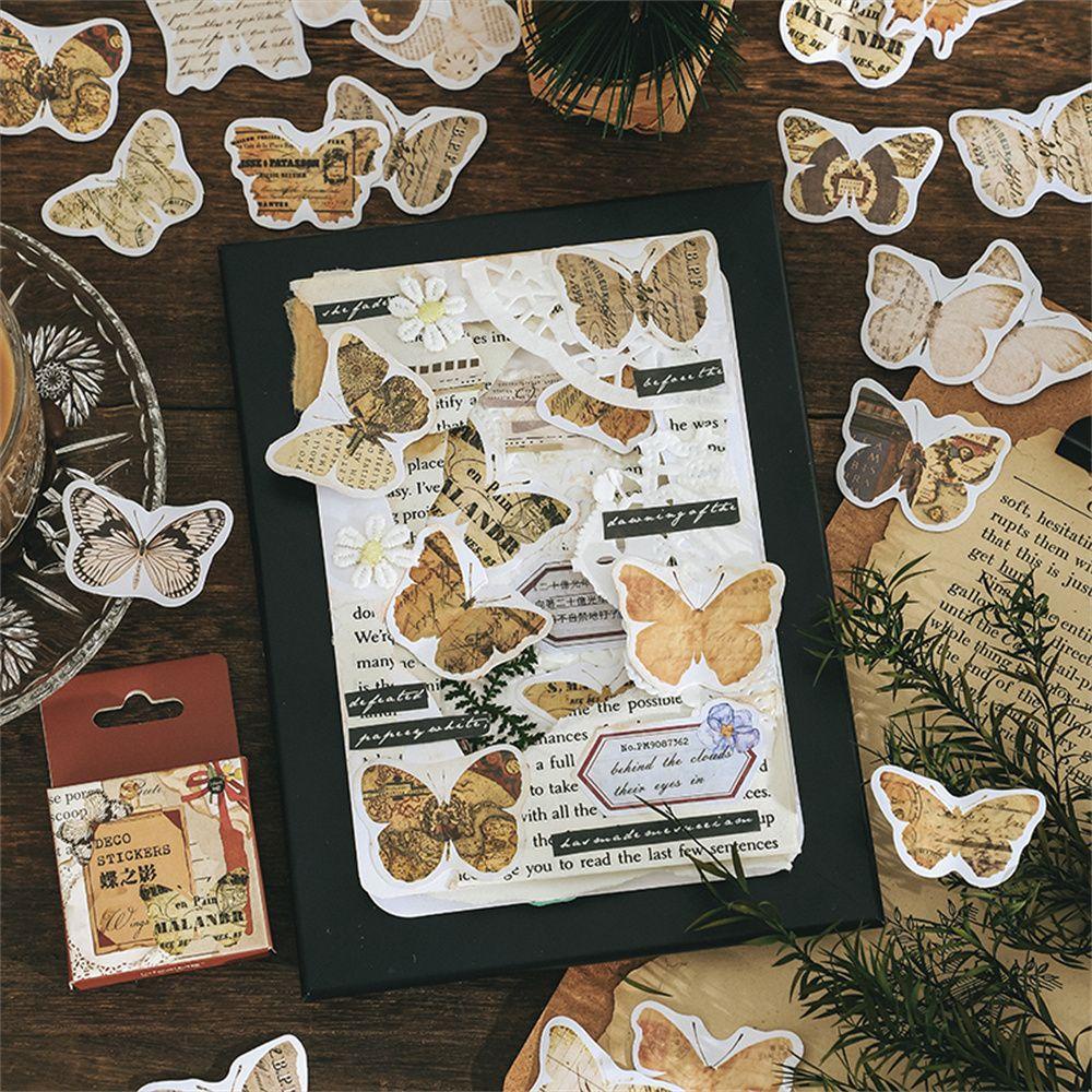 Suyo 46pcs Stiker Label Aneka Motif Untuk Dekorasi Album / Diary / Handphone