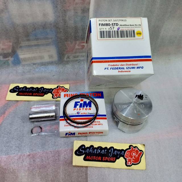 Seher Piston FIM FIM80 Custom Dome Mentah 57 Pin 13 57,5 Pin 13 58 Pin 13 58,5 Pin 13 59 Pin 13 59,5