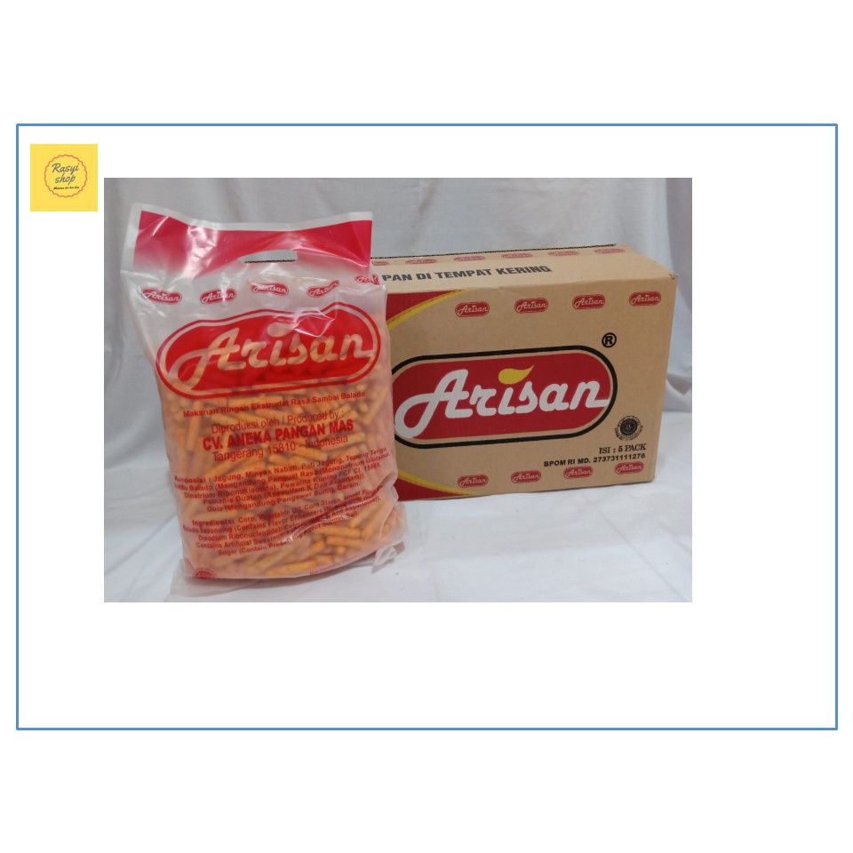 

Snack Stik Arisan Murah Dus isi 5 Pcs x 400 Gram Rasa Balado