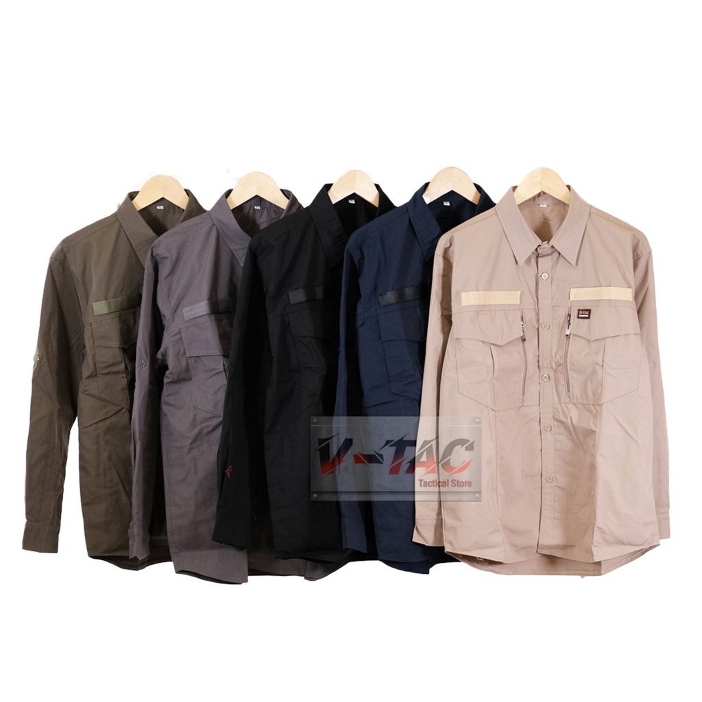 Vtac Store Kemeja Tactical Pria W Tac Lengan Panjang Big Size