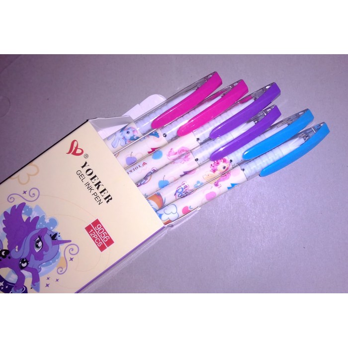 

Pulpen Gel Anak Lucu Karakter Kuda Poni / My Little Pony Hias