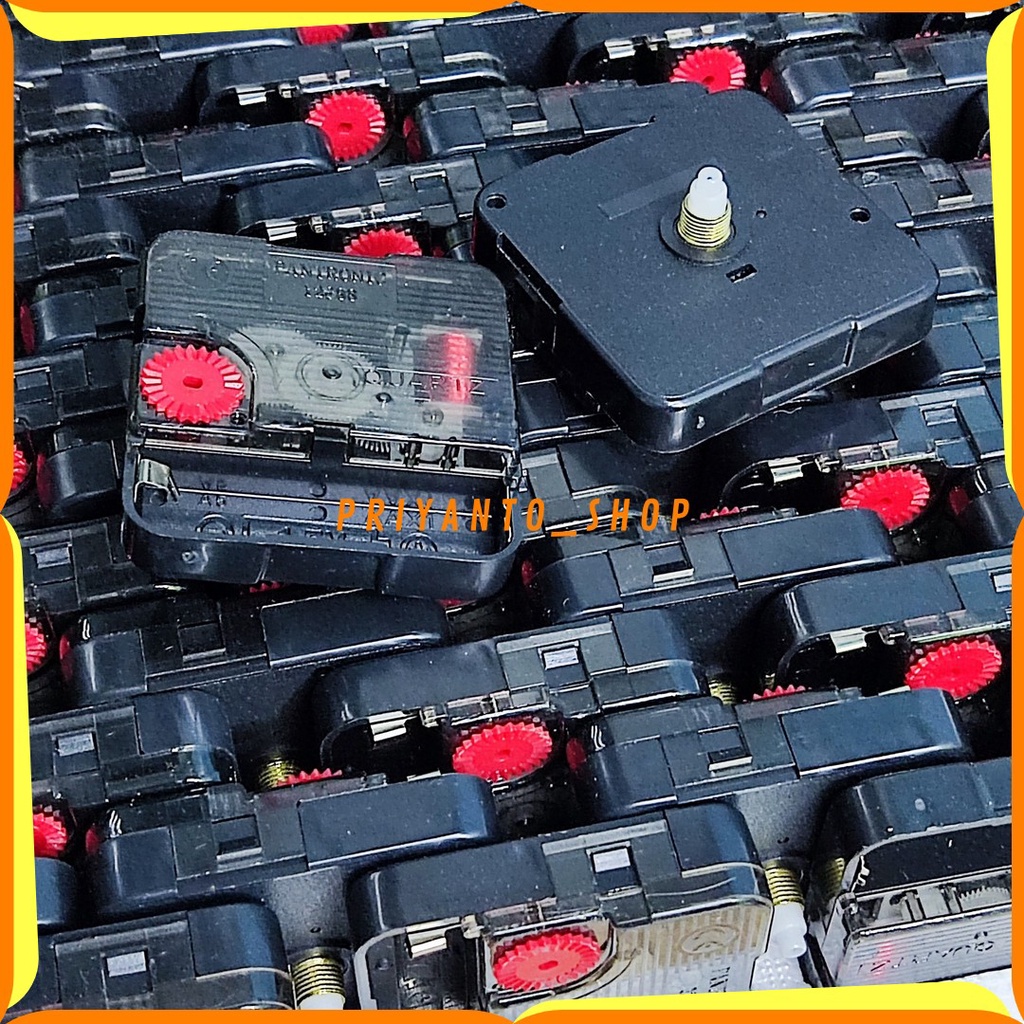 MESIN JAM DINDING DETAK PTC 12888 DETAK HEMAT BATTERY