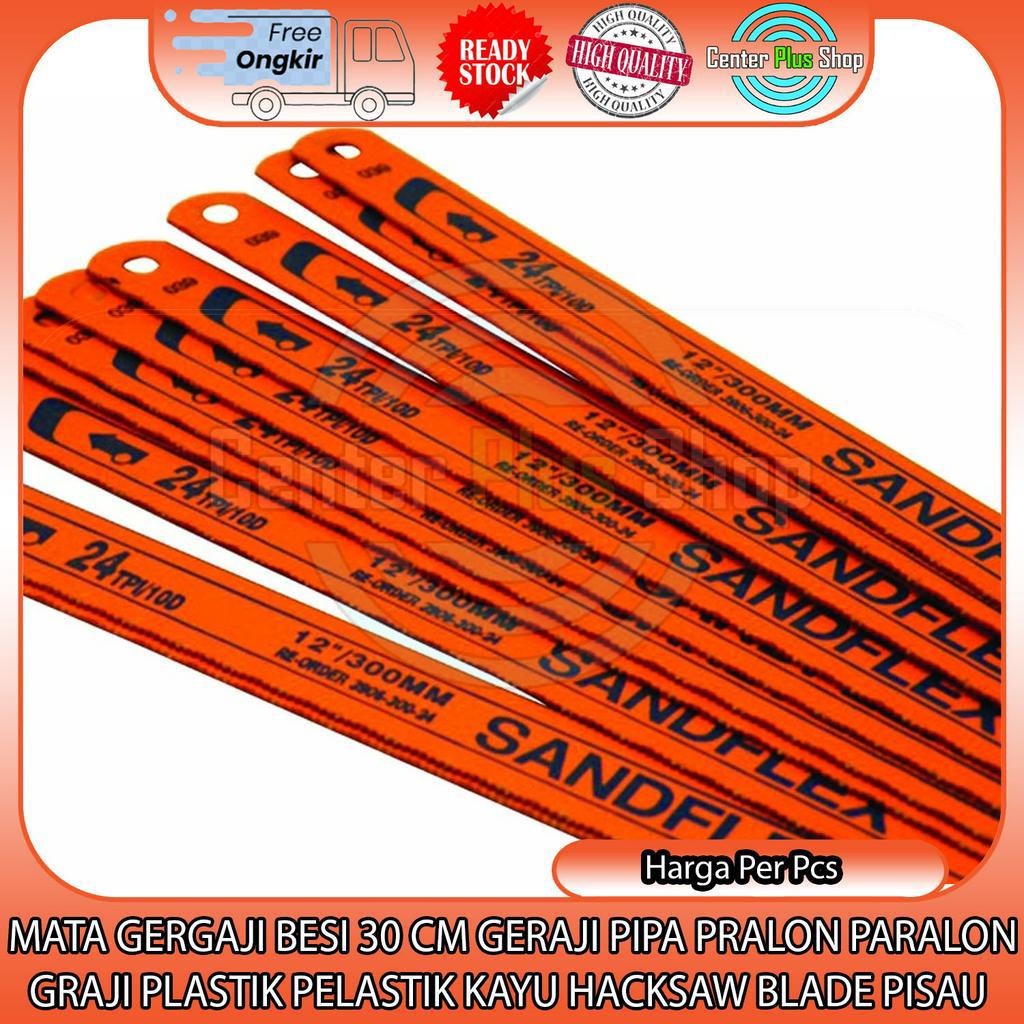 MATA GERGAJI BESI GERAJI POTONG TAJAM PRALON PARALON PLASTIK PIPA PIPE GRAJI 30CM 30 CM MATO ENGKEL 