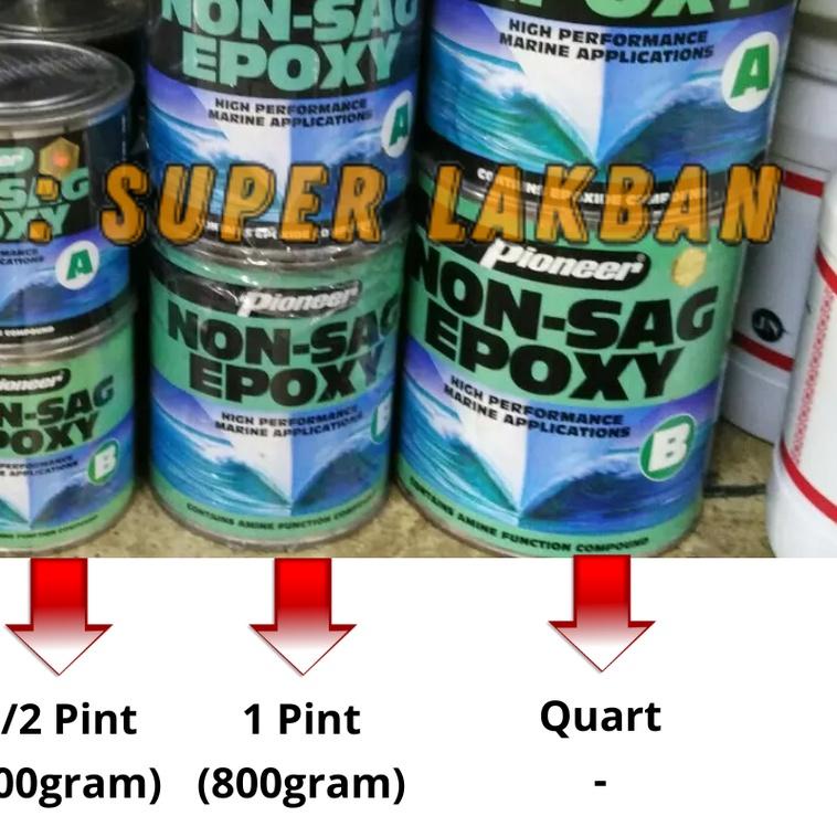 Lem Epoxy Pioneer Non Sag Marine Epoxy 170gr Dempul Kapal Anti Bocor