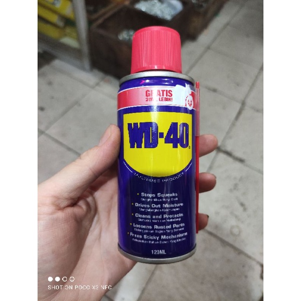 WD 40 120ML/ lubrican pelumas WD40 kemasan 120ML/cairan penghilang karat WD-40