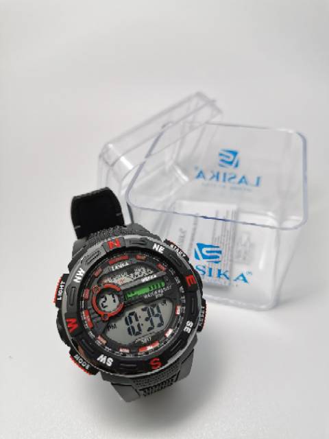 Jam tangan digital Pria Sporty water Resist Lasika 617