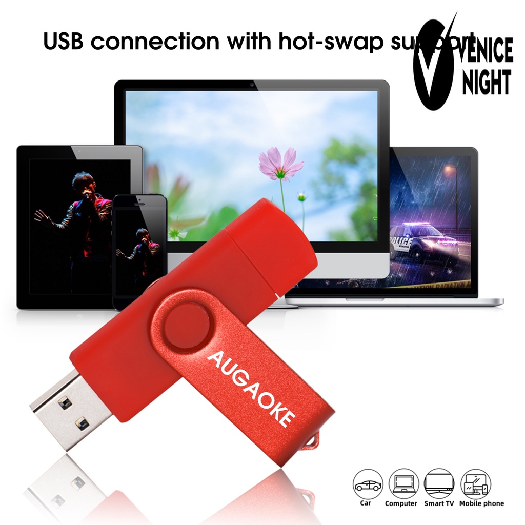 (SF) Augaoke Flashdisk USB 3.0 Kapasitas Besar 512GB / 1TB / 2TB Untuk Komputer