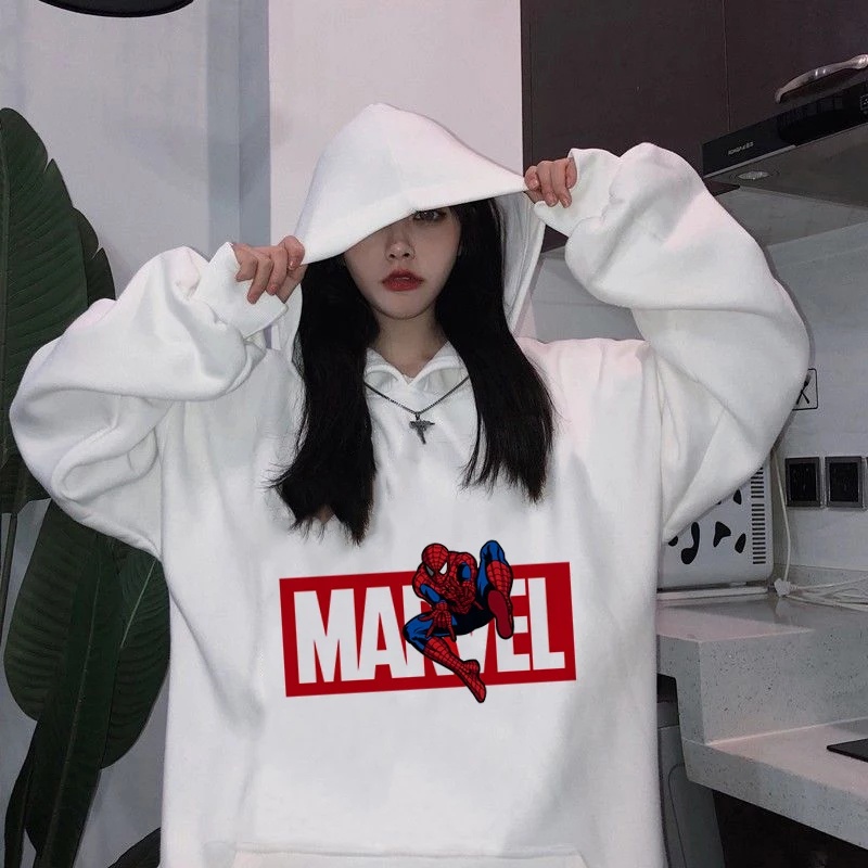 Hoodie Marvel Wanita Oversize Korea Tebal Sweater Oversize Wanita Korean Style Jumbo Ori Jaket Hoodie Wanita Korean Style Anak Hodie Oversize Korean Style Wanita Hoddie Cewek Oversize Korean Style Hoodie Cewek Kekinian Murah Ukuran XL Switer Wanita Jumbo