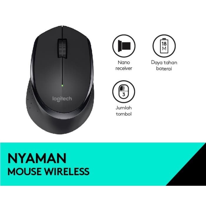 LOGITECH M275 MOUSE WIRELESS ORIGINAL BLACK