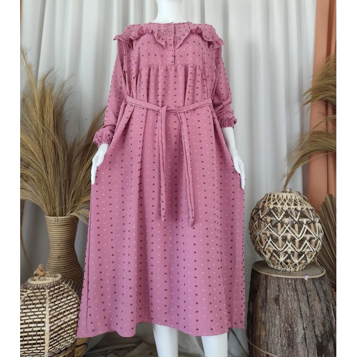 MIDI DRESS URAGIRI RUMBLE JUMBO