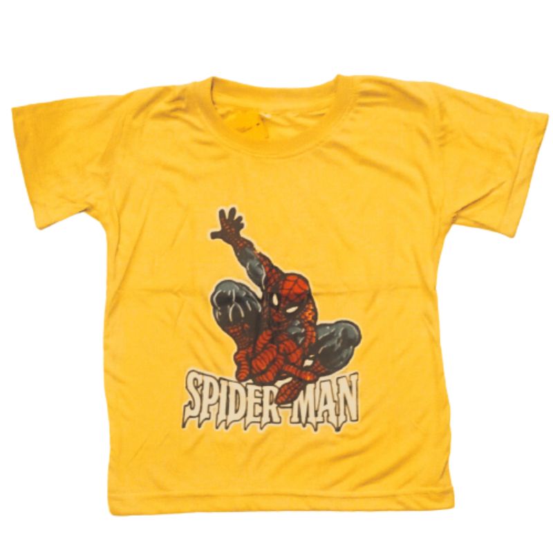 KAOS ANAK LAKI LAKI SPIDERMAN UMUR 1-2-3-4-5-6-7-8-9-10-11-12 // ATASAN BAJU ANAK LAKI LAKI // GROSIR KAOS BAJU  ANAK