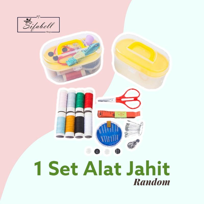 Mini Sewing Kit / Alat Jahit Set Super Lengkap Sewing Box