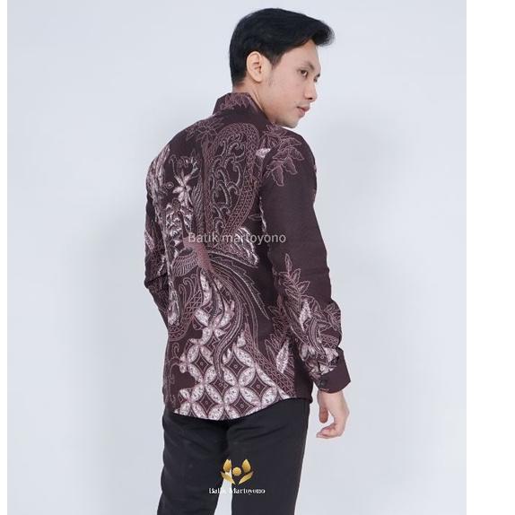 Modern.. baju batik pria lengan panjang premium lapis furing kemeja batik cowok kemeja batik pria le