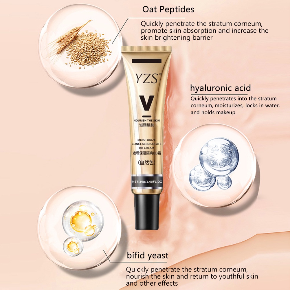 YZS Tender the Skin Foundation Matte Lightweight Oil Control YZS Concealer Facial Blemish Concealer Foundation Long Lasting 24HR【 Free Delivery+ COD + dikirim dalam 24 jam】