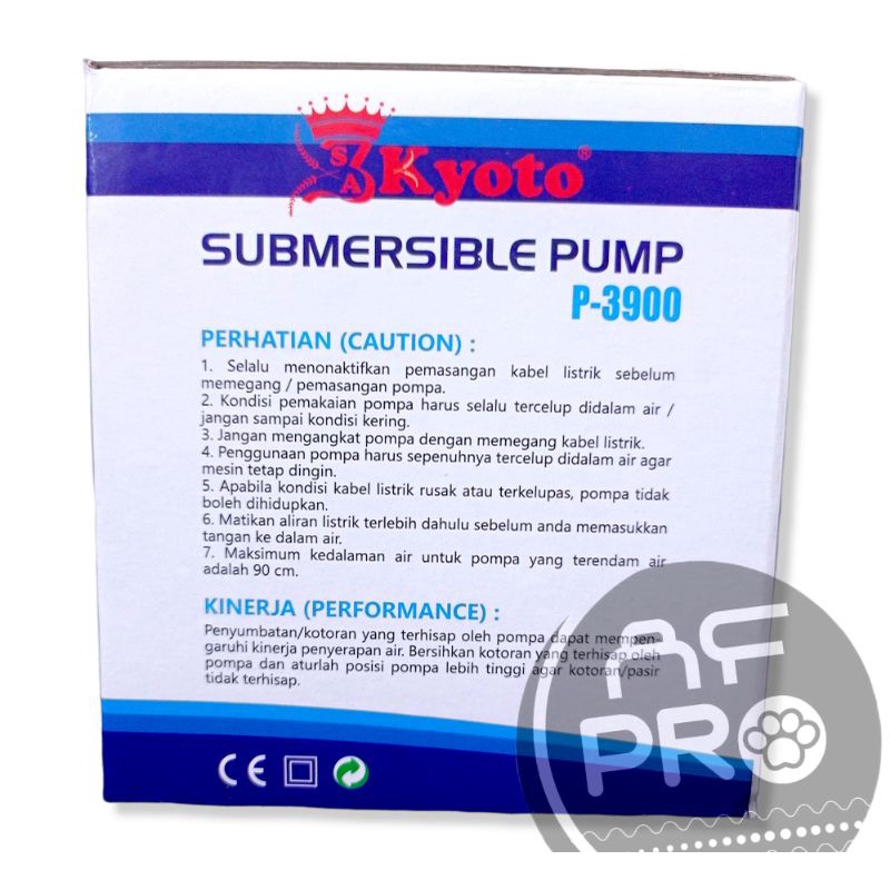 PROMO MURAH POMPA KOLAM SUBMERSIBLE PUMP KYOTO P 3900